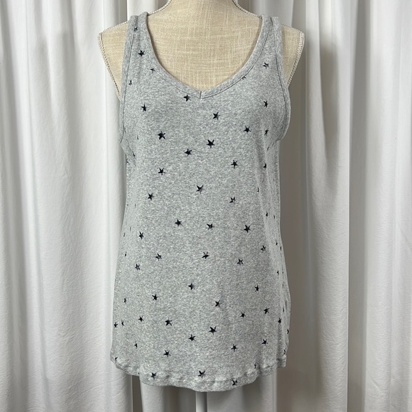 Sonoma XL Grey Stars Ribbed Tank - Picture 1 of 12